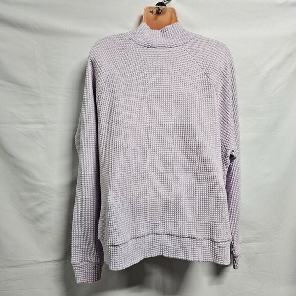 The North Face Chabot Women Thermal Knit Mock Neck Sweater Size XL Lavender - Picture 14 of 15